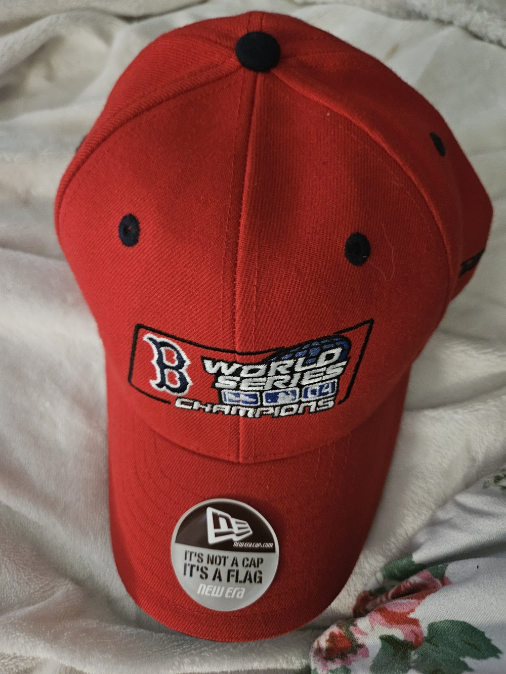 Boston Red World Series Champions Red New Era Cap 2004